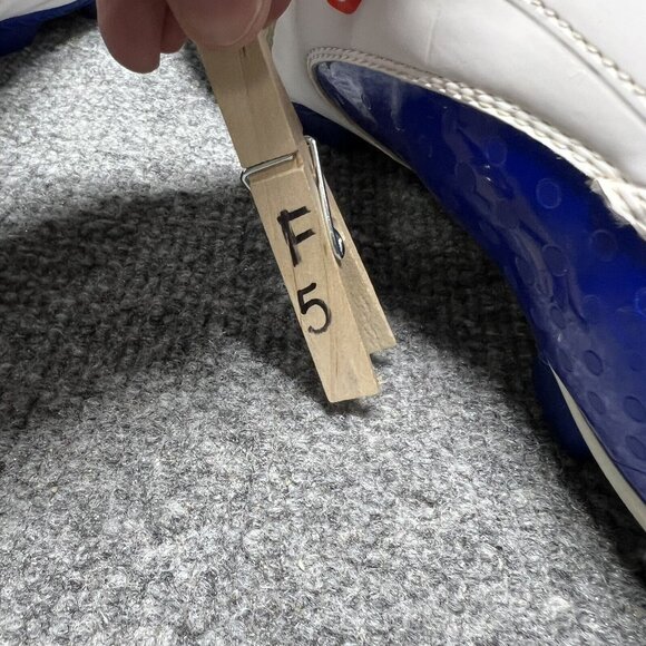 Adidas F10 TRX Soccer Cleats FG Mens 13 White Blue Futbol Vtg 2008 main image 5